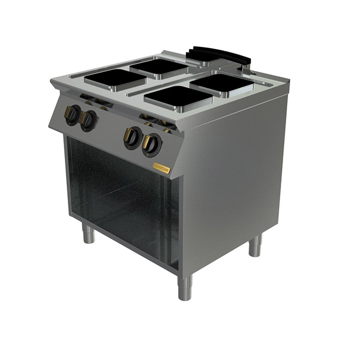 Плита электрическая Montona, 4 конфорки, открытая подставка