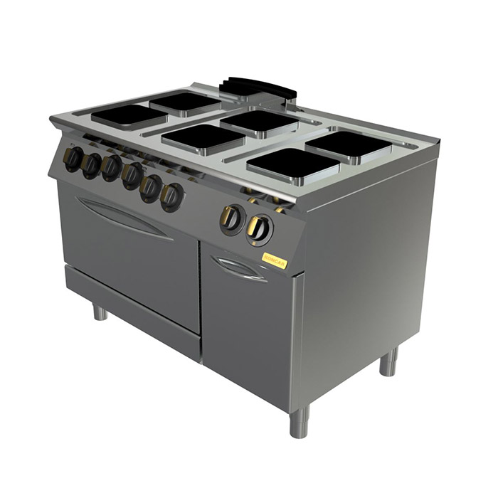 Плита электрическая Montona, 6 конфорок, духовой шкаф