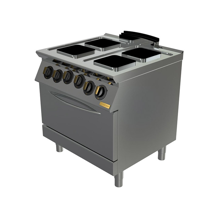 Плита электрическая Montona, 4 конфорки, духовой шкаф