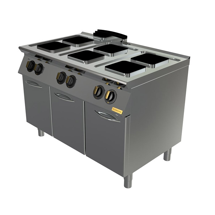 Плита электрическая Montona, 6 конфорок, закрытая подставка