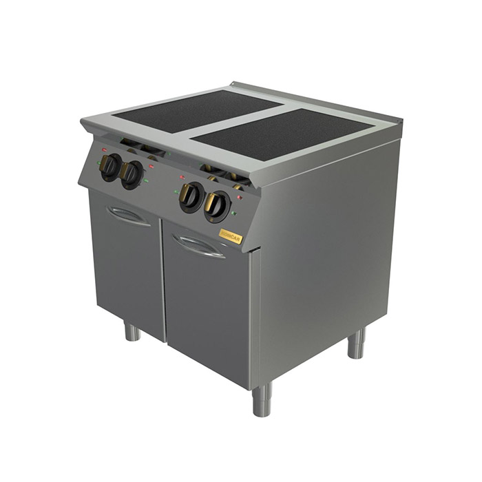 Плита индукционная Montona, 4 зоны, закрытая подставка