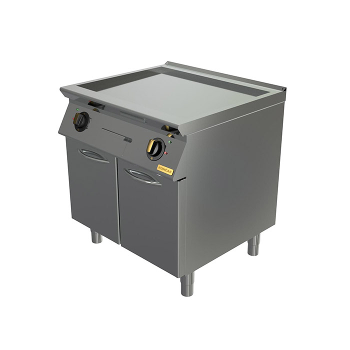 Поверхность жарочная Montona Optima, хромированная, 2 зоны, закрытая подставка