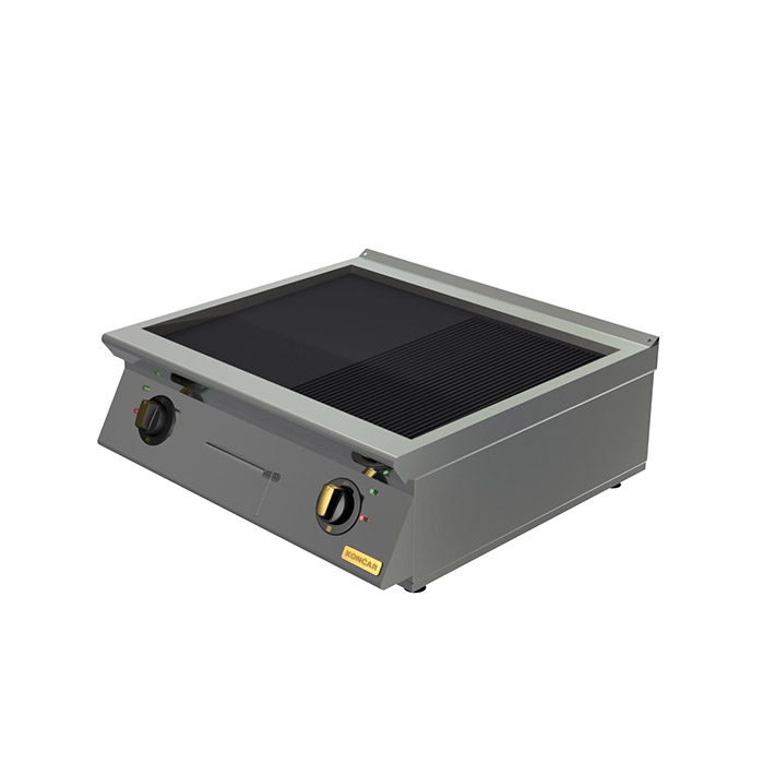 Поверхность жарочная Montona Optima, 2 зоны (1/2 гладкая, 1/2 рифленая), настольная